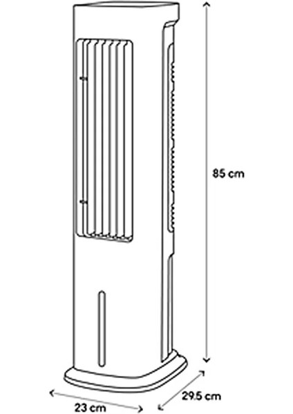 Evaporatıf Soğutucu Kule Tipi 55W , 5l fırsatları