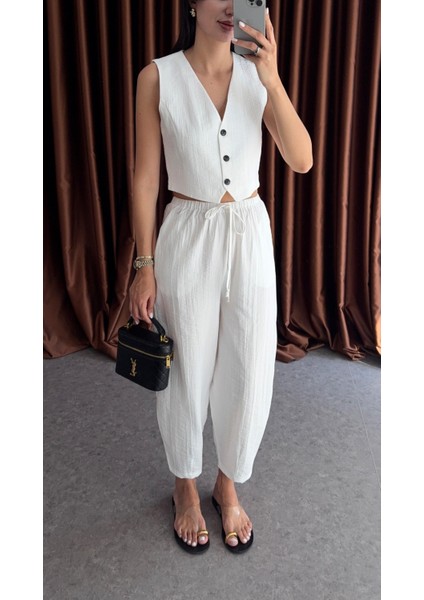 Yelek-Pantolon Beyaz Takım modelleri