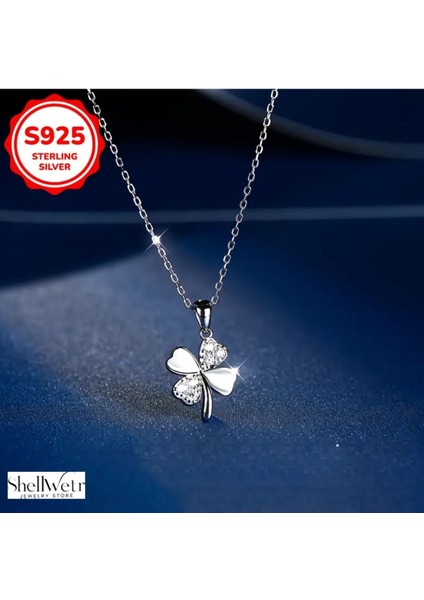 Wishleaf Yonca 925 Ayar Gümüş Kolye Sevgililer Günü , Annenize Verilecek En Güzel Gümüş Hediyesi fiyatları