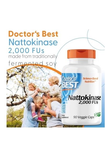 Nattokinase 2.000 Fus Fibrinolytic Enzyme Nattokinaz Cardiovascular And Circulatory Health fiyatları
