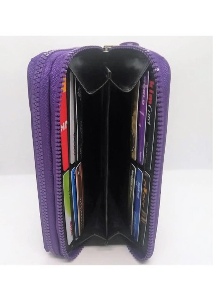 Krinkıl Kumaş Çift Gözlü Büyük Boy Cüzdan modelleri