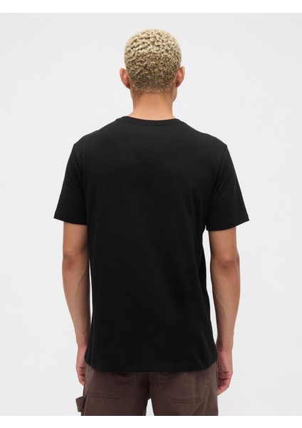 Erkek Siyah Everyday Soft Gap Mini Logo T-Shirt fırsatları