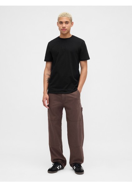 Erkek Siyah Everyday Soft Gap Mini Logo T-Shirt indirimleri