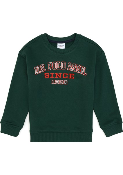 Erkek Çocuk Koyu Yeşil Sweatshirt 50313843-VR079