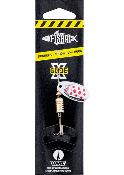Döner Kaşık - Fishack Glidex - Silver Red - 7g - No:3 - Alabalık/turna/levrek Olta Kaşığı modelleri
