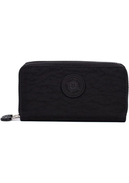 Krinkıl Kumaş Siyah Çift Gözlü Büyük Boy Cüzdan fiyatları