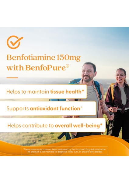 Benfotiamine 150 With Benfopure 150 Mg B1 Vitamini L-Leucine Glucose Metabolism Lösin fırsatları