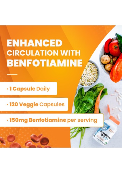Benfotiamine 150 With Benfopure 150 Mg B1 Vitamini L-Leucine Glucose Metabolism Lösin indirimleri