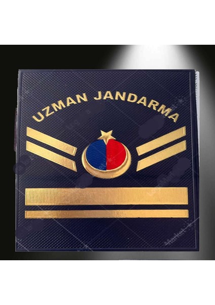 JANDARMA Asayiş Yelek Için Minyatür Uzman Jandarma 5 Kademeli Çavuş Mini 3D Plastik Rütbe, Yeni Tip Cırtlı, Standart Ölçü,