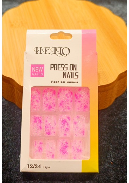 Lüks Simli Figürlü Takma Tırnak