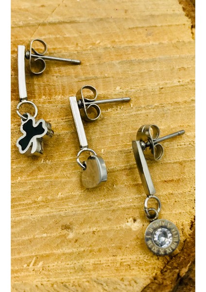 Figürlü Çelik Küpe