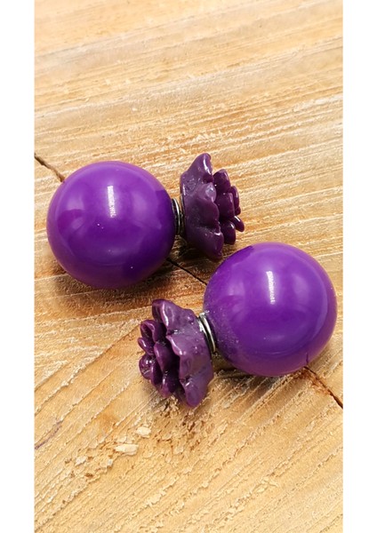 Renkli Figürlü Lüks Küpe