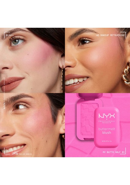 Bultermelt Blush Kremsi Pembe Pudra Allık - 01 My Butta Half modelleri