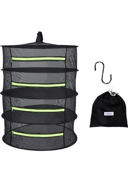 4 Katlı Fermuarlı Meyve Sebze Bitki Kurutma Filesi | Katlanabilir Meyve Sebze Bitki Doğal Kurutma Sepeti