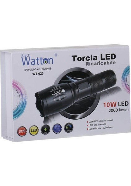 En Güçlü Şarjlı El Feneri Watton WT-023 fırsatları