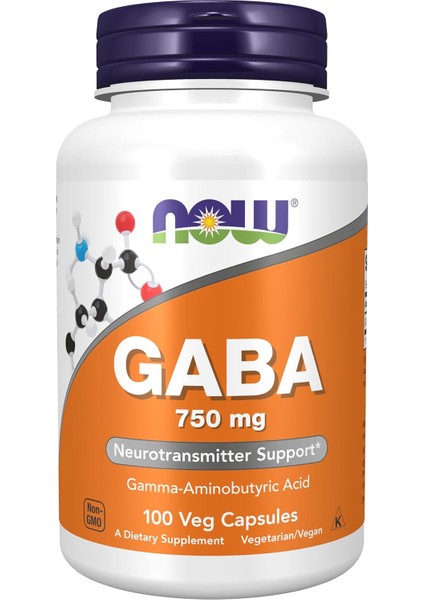 Gaba 750 Mg Neurotransmitter Strong Brain Health Vitamin Gamma-Aminobutyric Aci.d