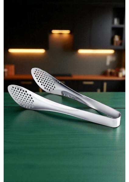 Amerikan Tip Mutfak Maşası 304 Paslanmaz Çelik Makarna Pasta Salata Çok Amaçlı Maşa 721989