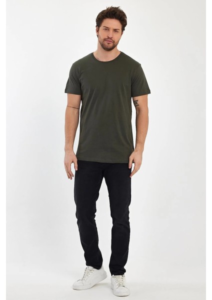 Erkek Compact Penye Sıfır Yaka T-Shirt