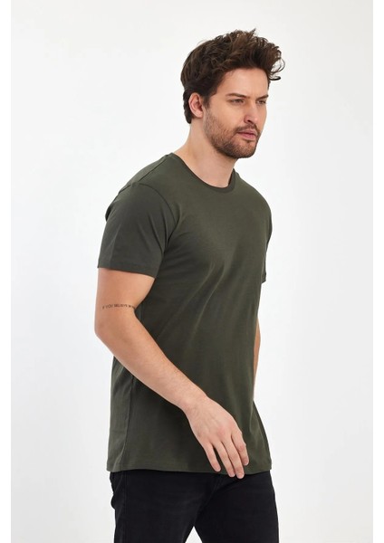 Erkek Compact Penye Sıfır Yaka T-Shirt modelleri