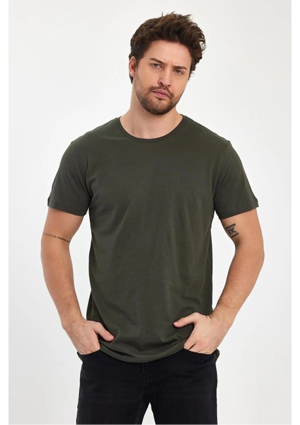 Erkek Compact Penye Sıfır Yaka T-Shirt fırsatları