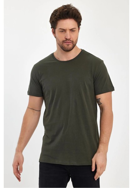 Erkek Compact Penye Sıfır Yaka T-Shirt indirimleri