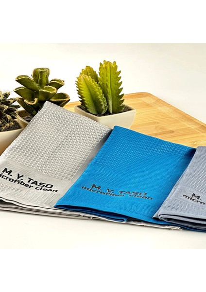 3’lü 60×40 cm Sihirli Cam Bezi – Iz Bırakmayan Mikrofiber Cam ve Ayna Temizlik Bezi modelleri