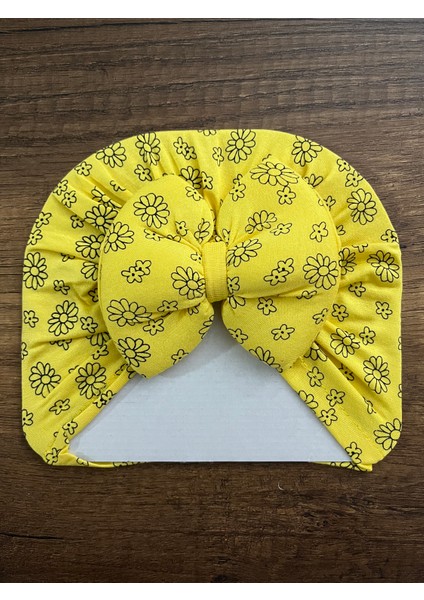 1 Adet Yenidoğan Kız Erkek Bebek Bone Bebek Bandana Şapka Başlık Fiyonklu Kurdeleli Saç Bandı Toka