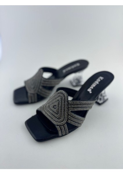 Kalın Topuklu Taşlı Terlik #1043 fiyatları