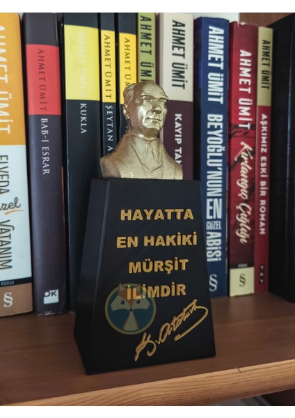 3D Atatürk Büstü – “en Hakiki Mürşit Ilimdir” Yazılı modelleri