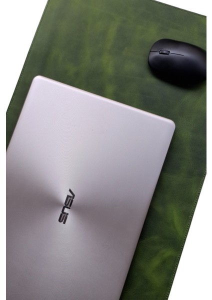 Gerçek Deri Masa Matı 60 x 35 cm Oyuncu Mouse Pad Hakiki Deri Laptop Bilgisayar Altlığı Yeşil modelleri
