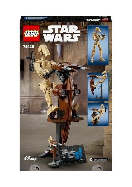 Star Wars Gizli Tehlike Stap ile Savaş Droidi 75428 - 12 Yaş ve Üzeri Çocuklar Için Savaş Droidi ve Stap Aracı Içeren Koleksiyonluk Sergileme Modeli Yapım Seti, Hediye Fikri (1088 Parça) fiyatları
