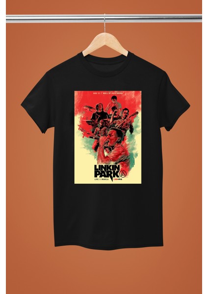 Lınkın Park Baskılı Pamuklu Kısa Kollu Regular Kalıp Rock Tshırt