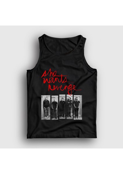 Unisex Siyah Band She Wants Revenge Atlet