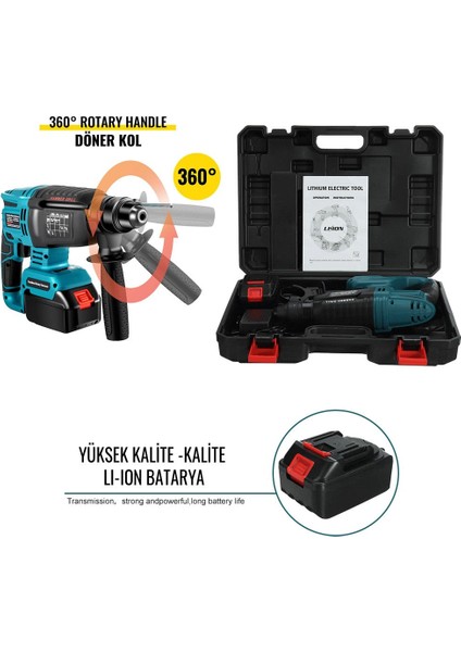 Şarjlı 88VF Max 5AH Kömürsüz Professional Kırıcı Delici Matkap EEA150 fiyatları