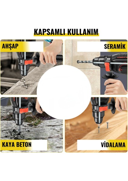 Şarjlı 88VF Max 5AH Kömürsüz Professional Kırıcı Delici Matkap EEA150 modelleri