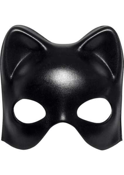 Siyah Deri Görünümlü Kedi Maskesi – Cosplay Maskeli Balo fiyatları