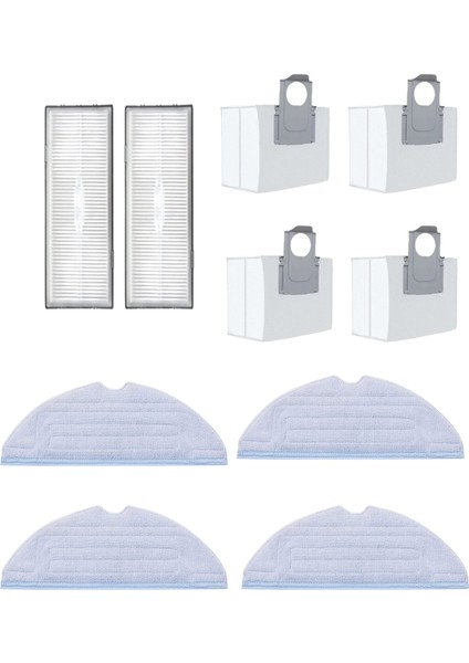 Roborock S7,s7 Plus,s7 Max V, S7 Maxv Ultra, S7 Pro Ultra Robot Süpürge Uyumlu 10'li Yedek Parça Seti