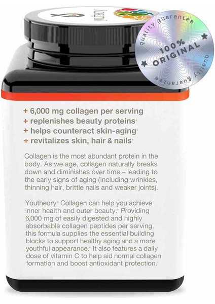 Collagen 6,000 Mg Hydrolyzed Kollejen Vitamin C (As Calcium Ascorbate) ile Counteract Skin-Aging modelleri