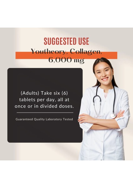 Collagen 6,000 Mg Hydrolyzed Kollejen Vitamin C (As Calcium Ascorbate) ile Counteract Skin-Aging fırsatları