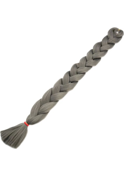 Afrika Örgüsü ve Rasta İçin Sentetik Saç - Koyu Gri