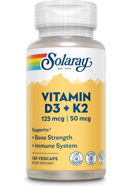 Vitamin D3 + K2 Vitamini Premium Complex Fosfor Kalsiyum Phosphorus Calcium