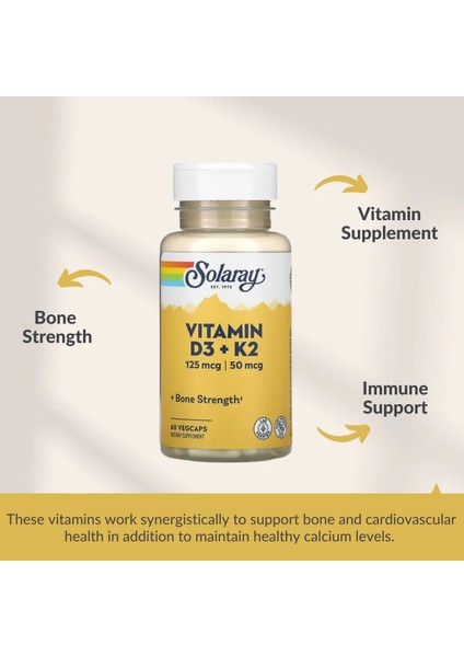 Vitamin D3 + K2 Vitamini Premium Complex Fosfor Kalsiyum Phosphorus Calcium modelleri