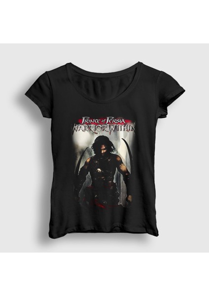 Kadın Siyah Warrior Within Prince Of Persia T-Shirt