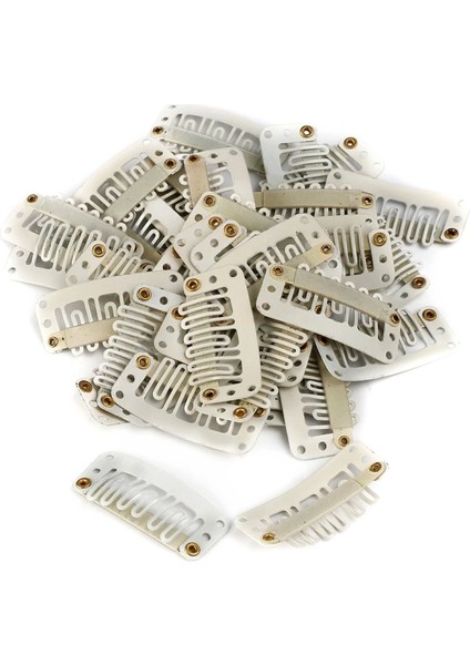 Çıt Çıt Klipsi Küçük - 10 Adet - Beyaz