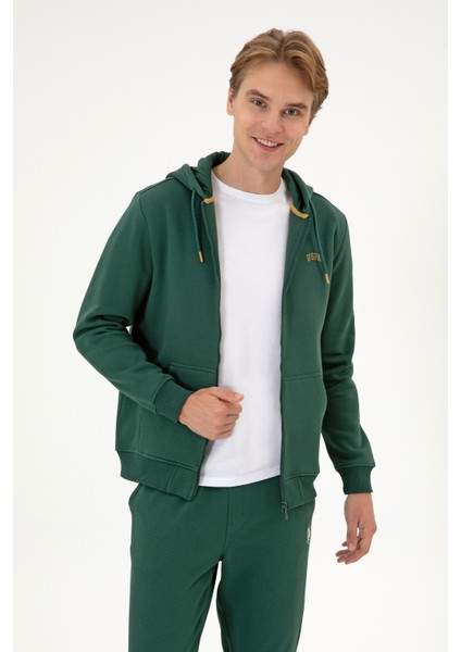 Erkek Koyu Yeşil Hırka (Örme) 50313755-VR079