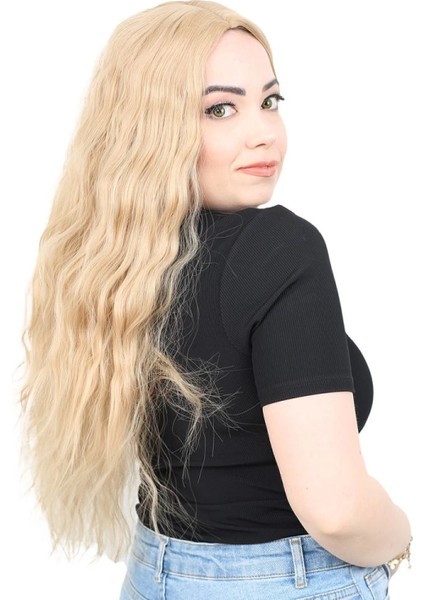 Kabarık Dalgalı Uzun Fiber Sentetik Peruk - Balköpüğü fiyatları