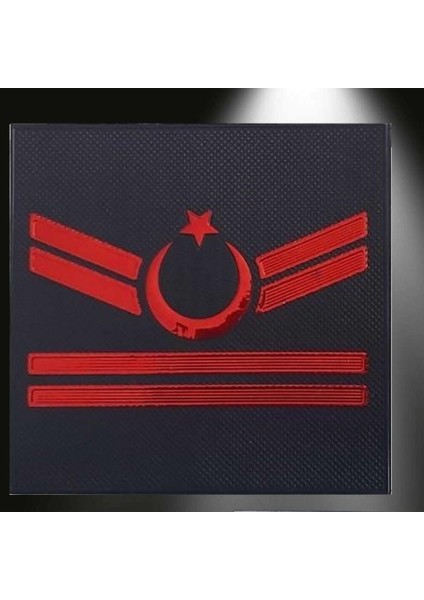 Jandarma Asayiş Yelek İçin Uzman Çavuş 2 Kademeli 3D Mini Rütbe, 2025 Yeni Tip, Cırtlı