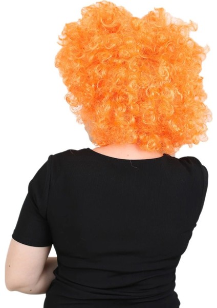 Animasyon Parti ve Palyaço Peruğu - Turuncu modelleri