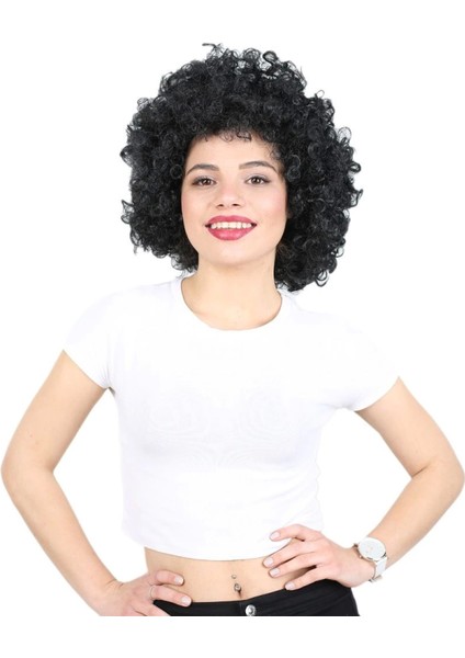 Animasyon Parti ve Palyaço Peruğu - Siyah