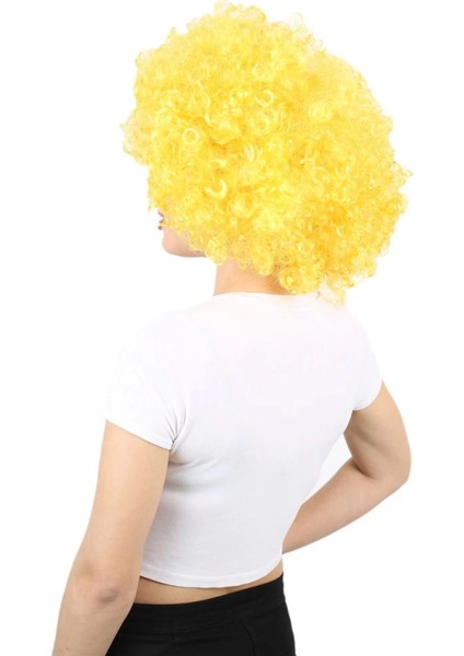 Animasyon Parti ve Palyaço Peruğu - Sarı modelleri